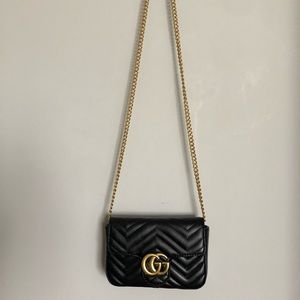 Marmont matelassé leather SUPER MINI bag